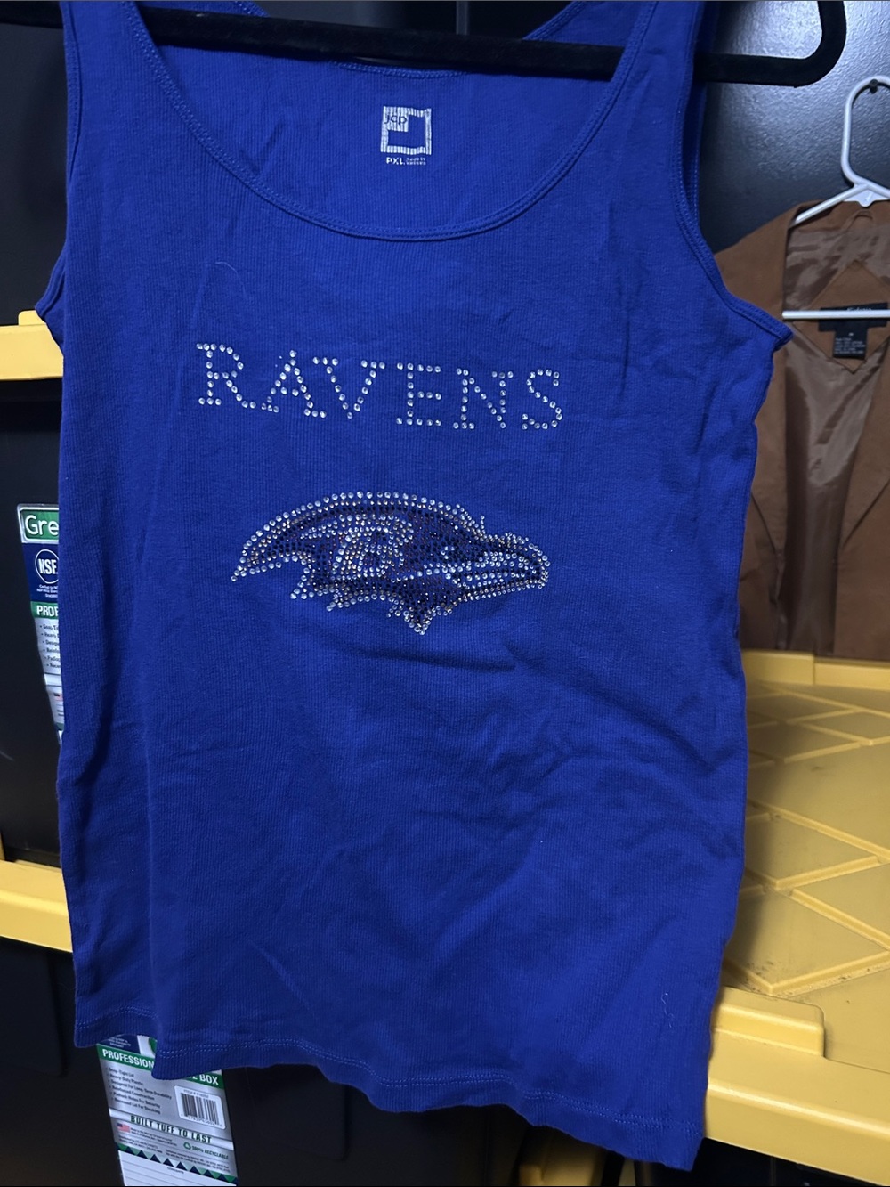 jcpenney Royal Blue Ravens Rhinestone Tank Top